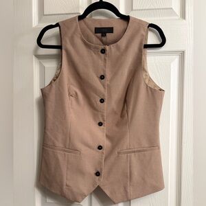 ZARA Sleeveless Button Front Vest – Size L